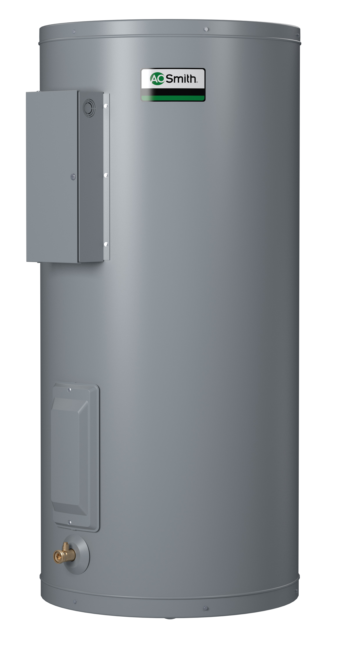 AO SMITH DEN-30D: 40 GALLONS, 5.0KW, 208 VOLT, 3 PHASE, (2-5000 WATT ELEMENTS, NON-SIMULTANEOUS WIRING), DURA-POWER, LIGHT DUTY COMMERCIAL ELECTRIC WATER HEATER