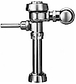 SLOAN 3010131, ROYAL 110 HL3 YO: 3.5 GPF, 1-1/2" TOP SPUD, MANUAL, WATER CLOSET FLUSHOMETER, WITH 3" OSCILLATING PUSH BUTTON ON FRONT OF VALVE, W/ANGLE STOP BUMPER